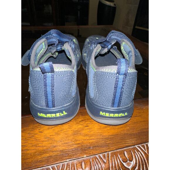 ⭐️ Unisex Merrell Waterproof Leather Hiking Shoes Size 4 Wide - Picture 4 of 5